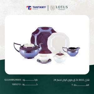 طقم شاي وجاتوه 24 ق الوان لاستر